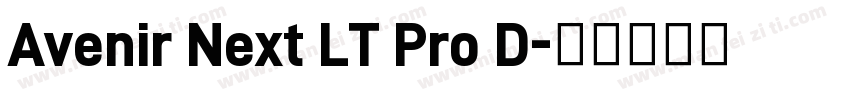 Avenir Next LT Pro D字体转换